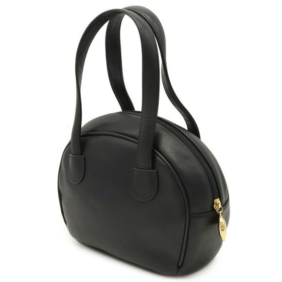 Dior  Black Ring D Christian Leather Handbag with - Picture 1 of 7